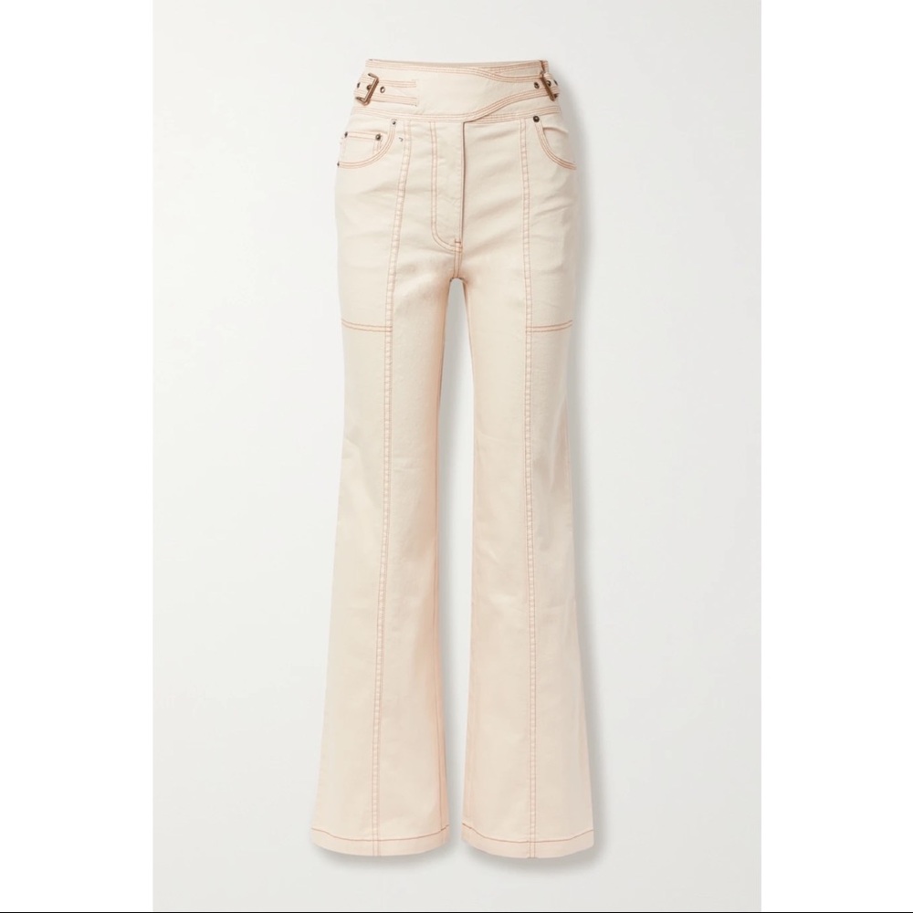 ✨NWT✨Ulla Johnson Albie belted high-rise wide-leg denim jeans - Picture 5 of 8